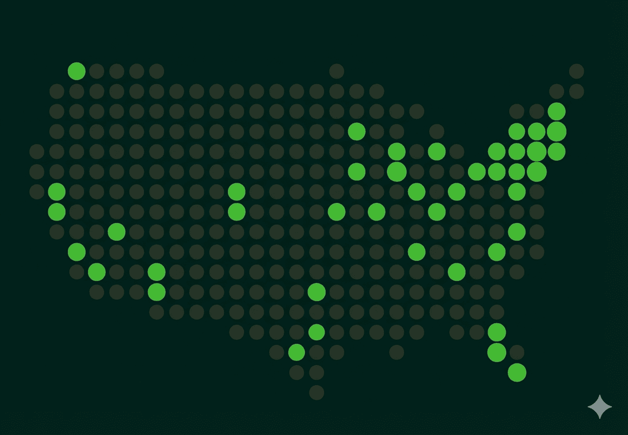 US matriculation map